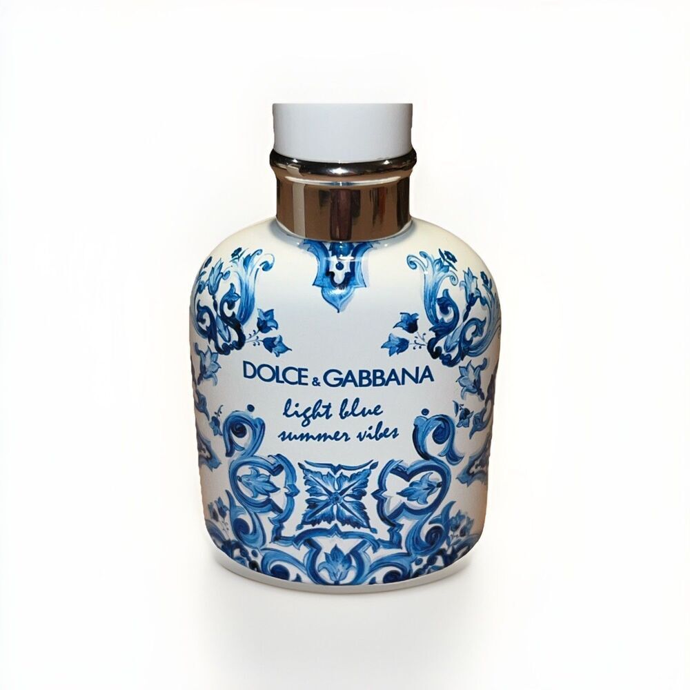 DOLCE & GABBANA LIGHT BLUE SUMMER VIBES EDT SPRAY FOR MEN 4.2 Oz / 125 ml NEW